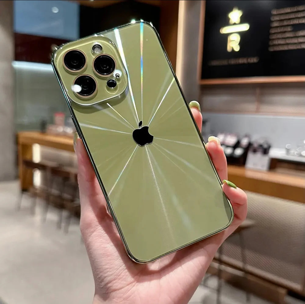 Apple 16/11 lens all-inclusive aurora pattern electroplated frosted case