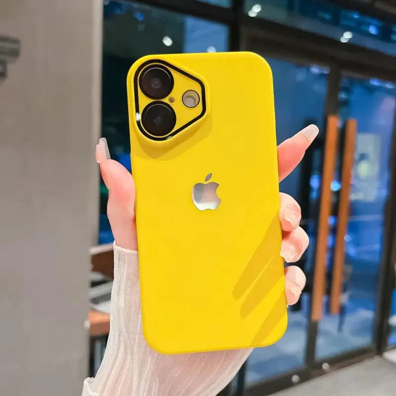 iPhone 16-12 mobile phone case ultra-thin frosted with lens film skin feel high-end