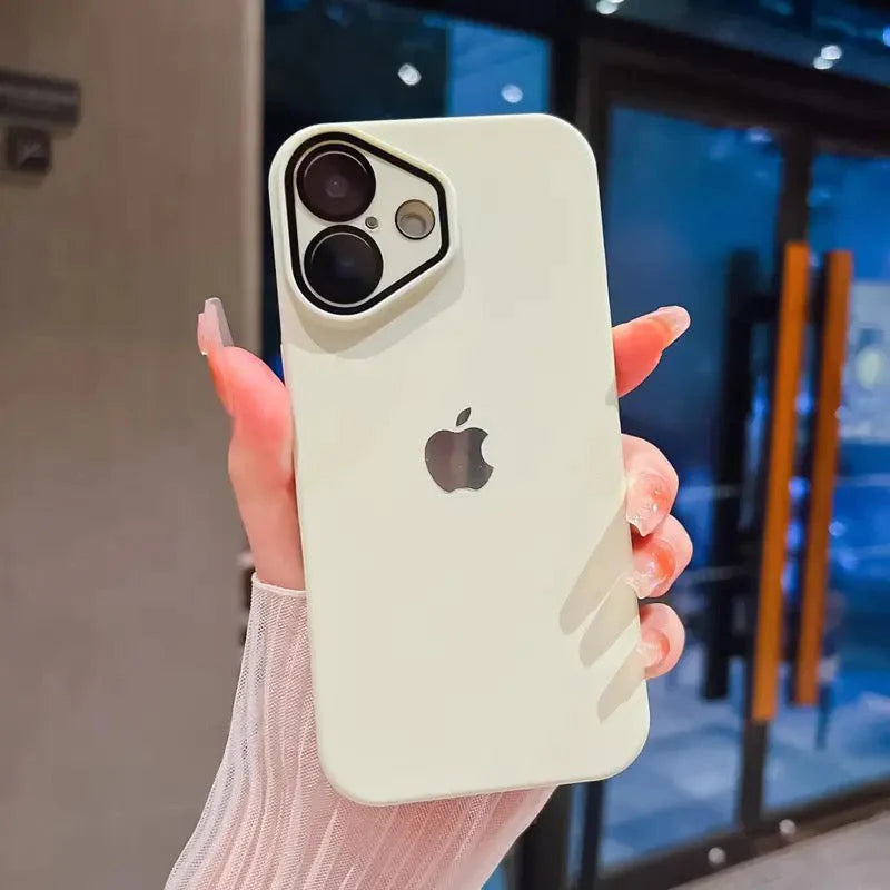 iPhone 16-12 mobile phone case ultra-thin frosted with lens film skin feel high-end