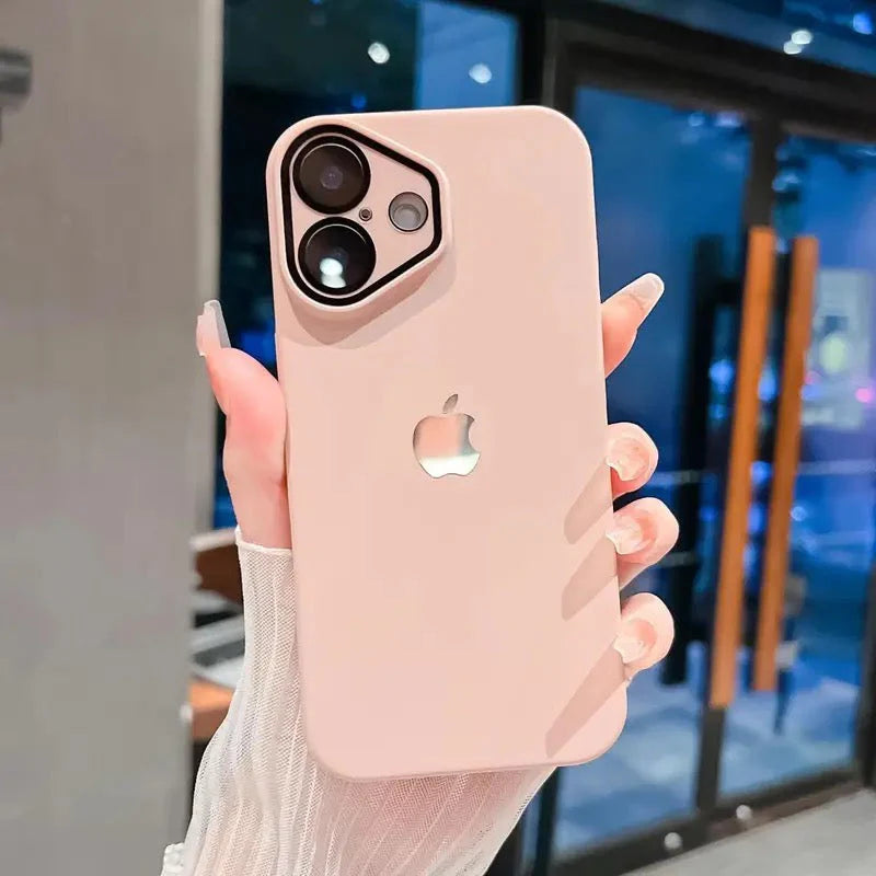 iPhone 16-12 mobile phone case ultra-thin frosted with lens film skin feel high-end
