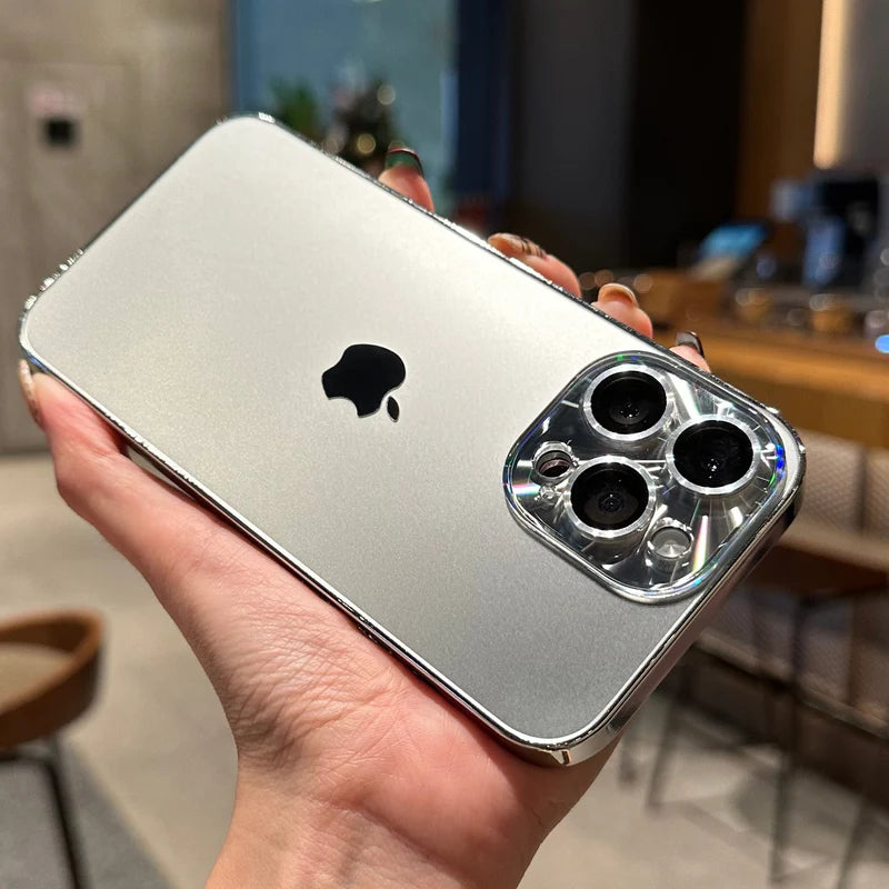 Apple 16/15/14/13 lens all-inclusive laser goggles electroplated frosted shell
