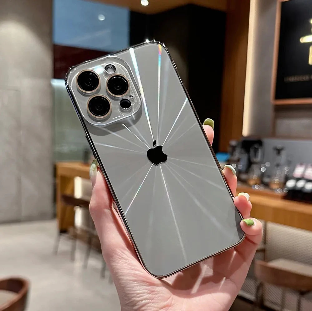 Apple 16/11 lens all-inclusive aurora pattern electroplated frosted case