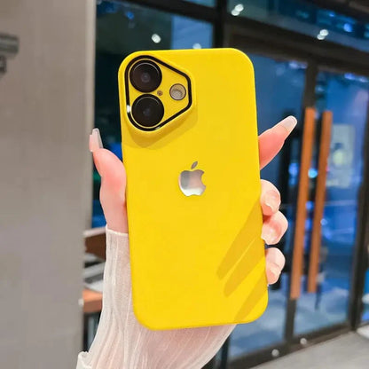 iPhone 16-12 mobile phone case ultra-thin frosted with lens film skin feel high-end