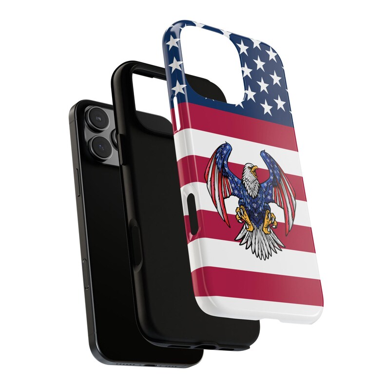4th of July Independence Day Phone Case – Patriotic Red White Blue Cover for iPhone 16–11