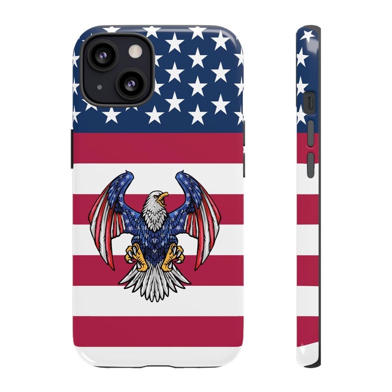 4th of July Independence Day Phone Case – Patriotic Red White Blue Cover for iPhone 16–11
