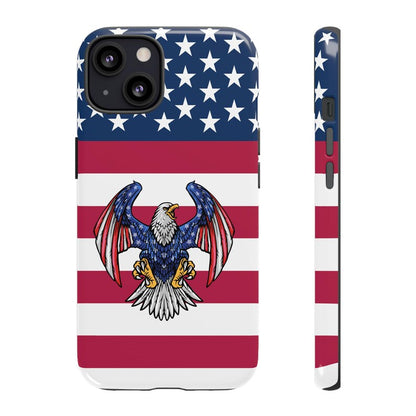 4th of July Independence Day Phone Case – Patriotic Red White Blue Cover for iPhone 16–11