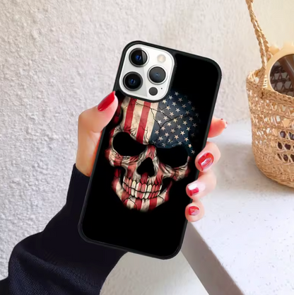 American Flag Made of Red White Blue Baseball Phone Case for iPhone 16 15 14 12 13 mini PLUS X XS XR 11 PRO MAX Shell