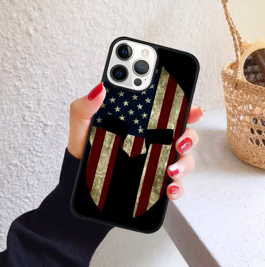 American Flag Made of Red White Blue Baseball Phone Case for iPhone 16 15 14 12 13 mini PLUS X XS XR 11 PRO MAX Shell