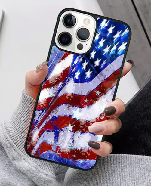 America USA Flag Phone Case For iPhone